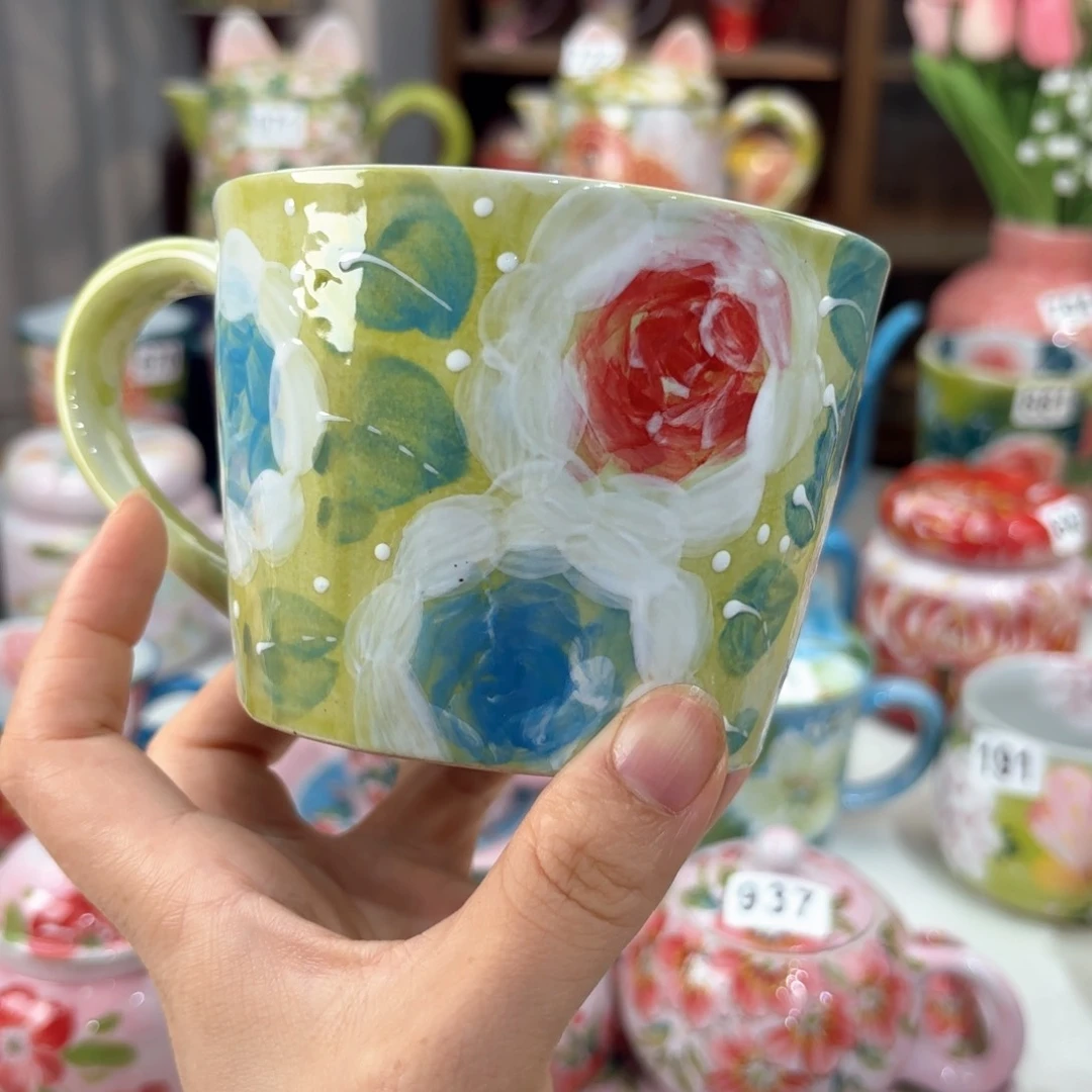 景德镇手绘高温釉下彩陶瓷茶具