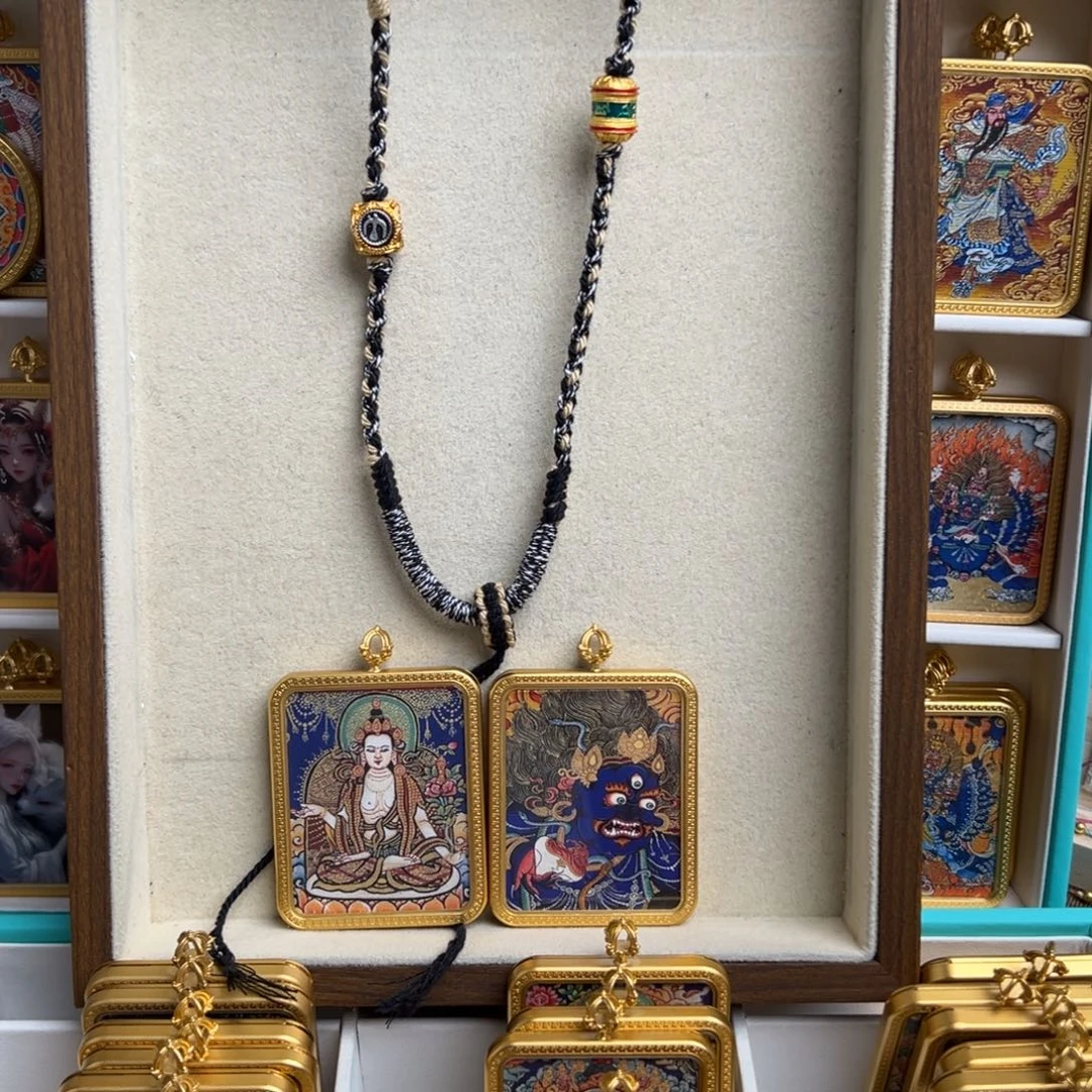 吊坠?双面定制 大势至 黑cc