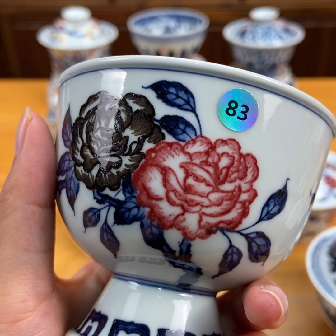 手绘现代茶具非古董