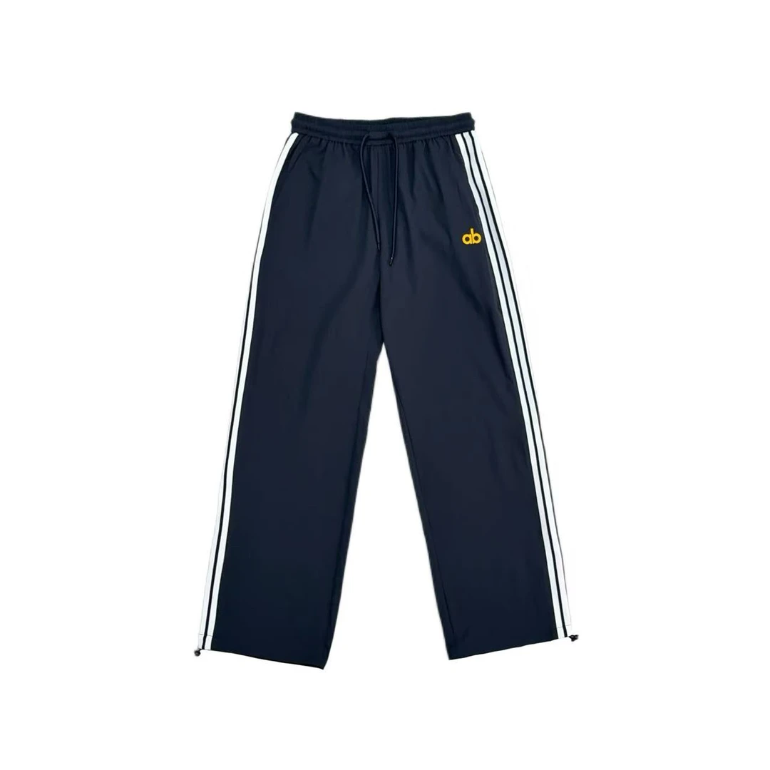 [N]藏蓝色颗粒感侧织带纯色时尚直筒可收脚儿童休闲裤（夏日炎炎）