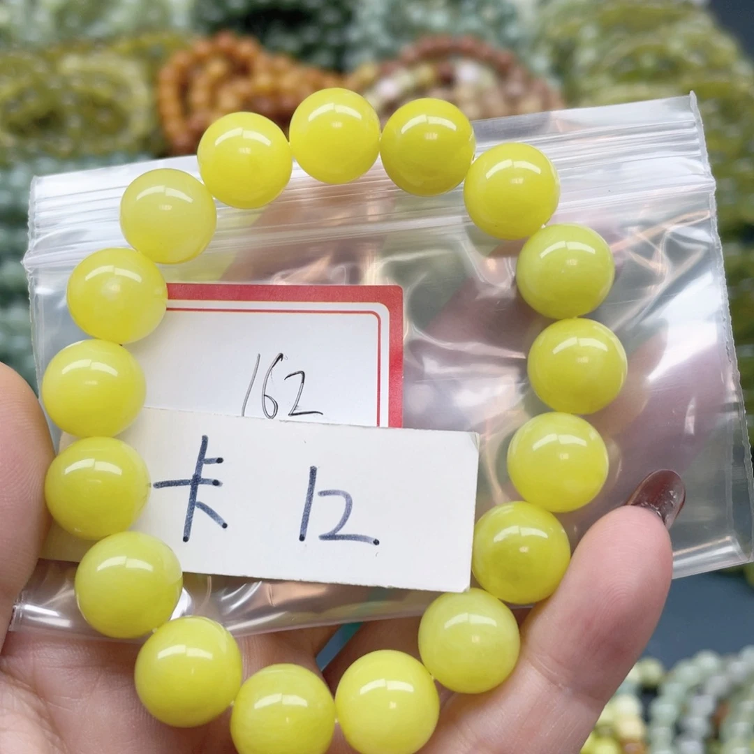 未镶嵌蛇纹石玉手串微*