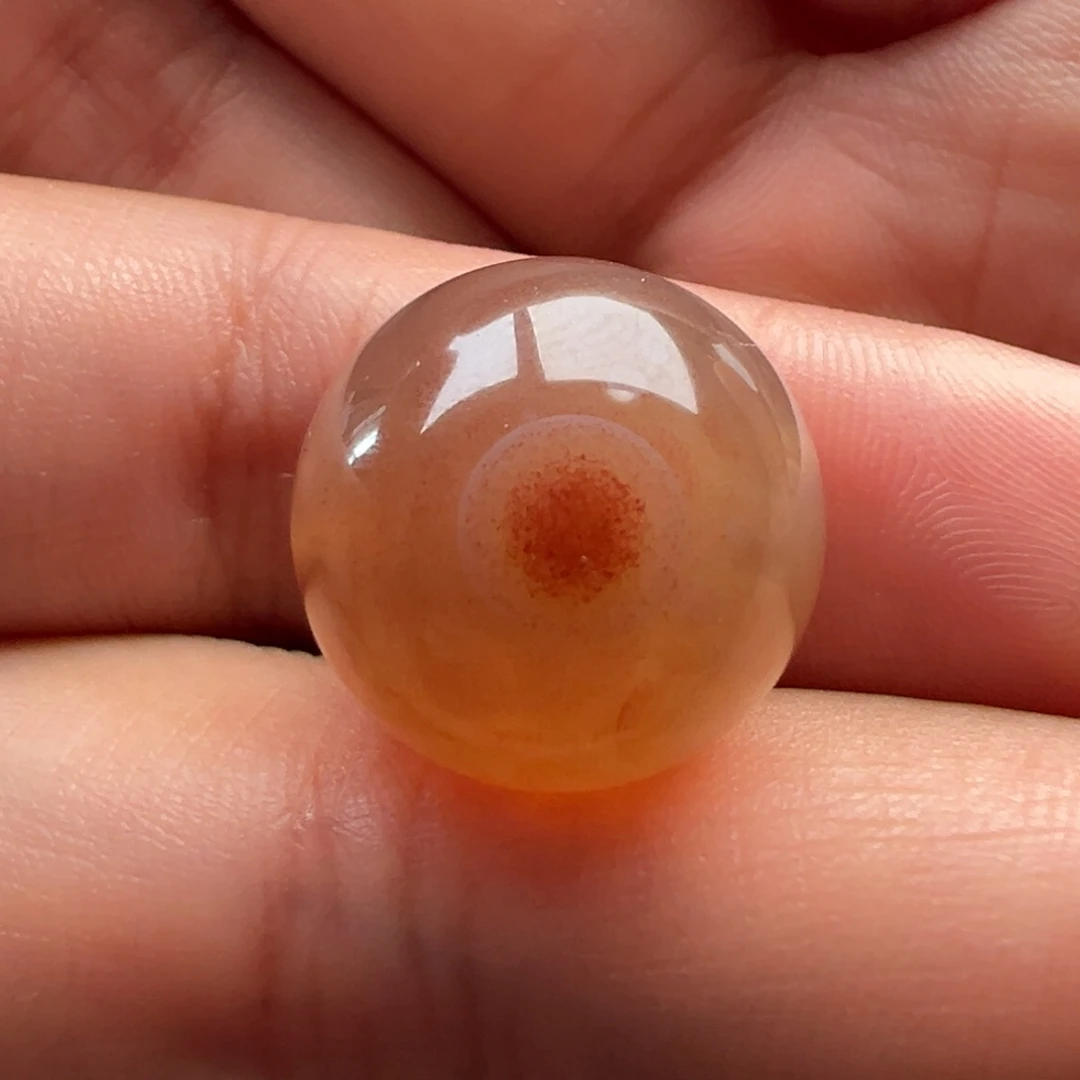 鹏***造南红玛瑙天眼16.5未镶嵌