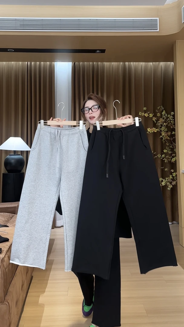 YYOUHAN 2025春夏款小众设计百搭【小破裤】九分休闲裤 2503C1011