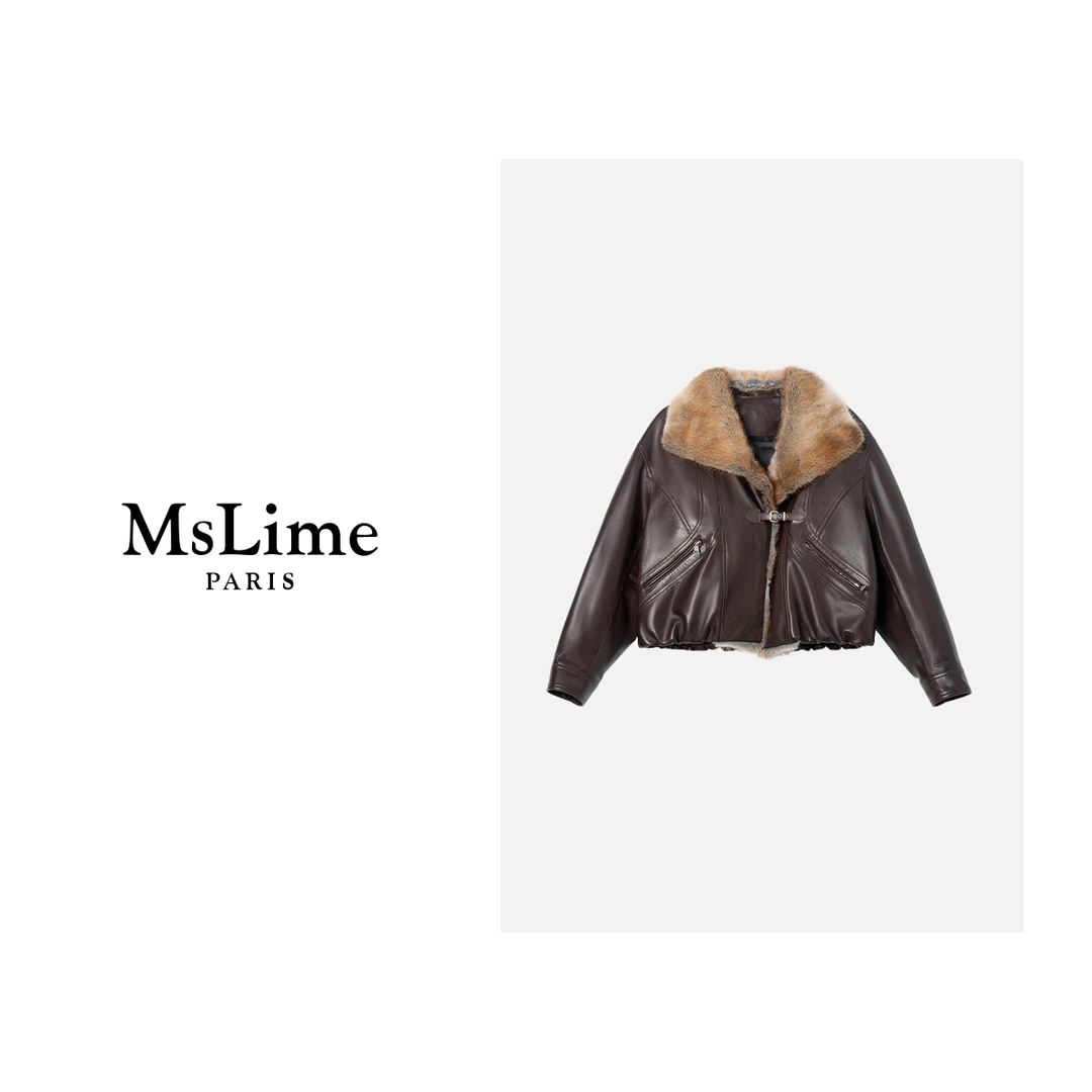 王嬛嬛MsLime 【序章】土耳其进口油蜡羔羊皮&90白鹅绒服HD2D0094