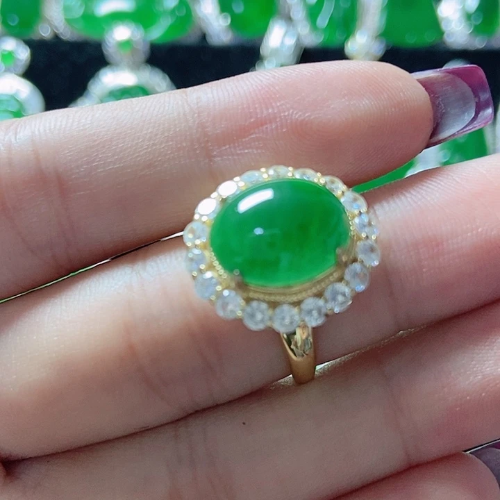 翡翠银S925镶嵌颈饰