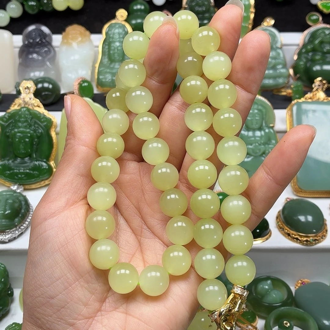 和田玉未镶嵌颈饰猫眼12