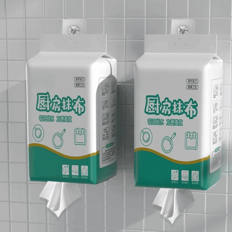 壁挂式厨房纸巾擦手家庭一次性干湿两用懒人抹布餐厅清洁纸巾加大