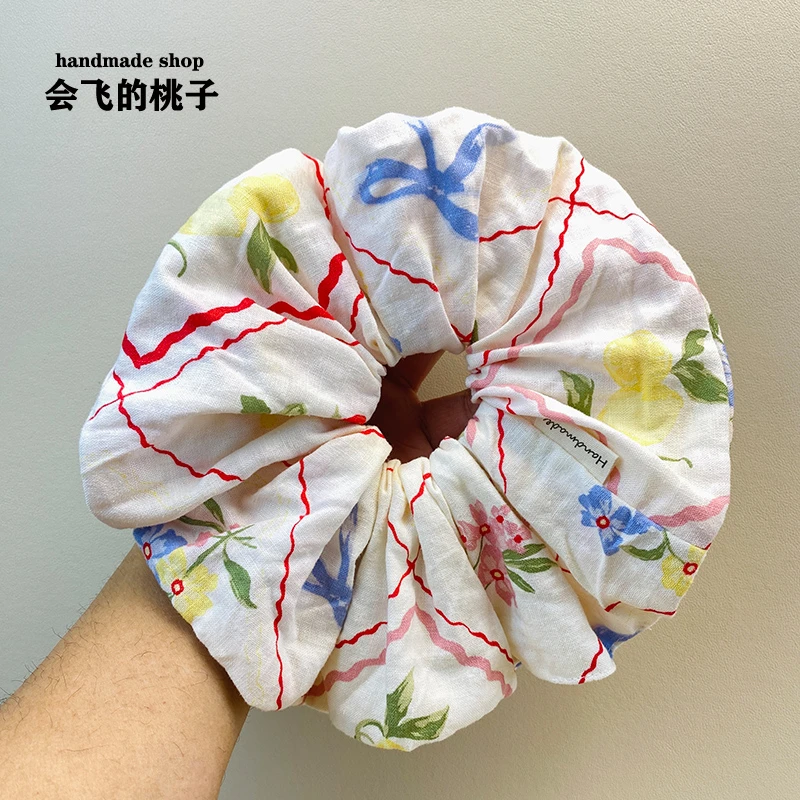 【40】原创手作韩国大肠发圈女小众化ins高级感超大号发饰发绳头花