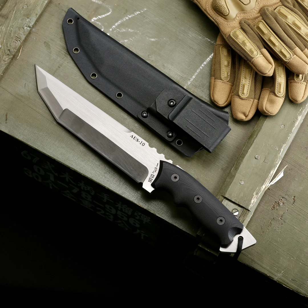 田边-SS多功能水果刀野营户外手把肉锋利高硬度露营刀具