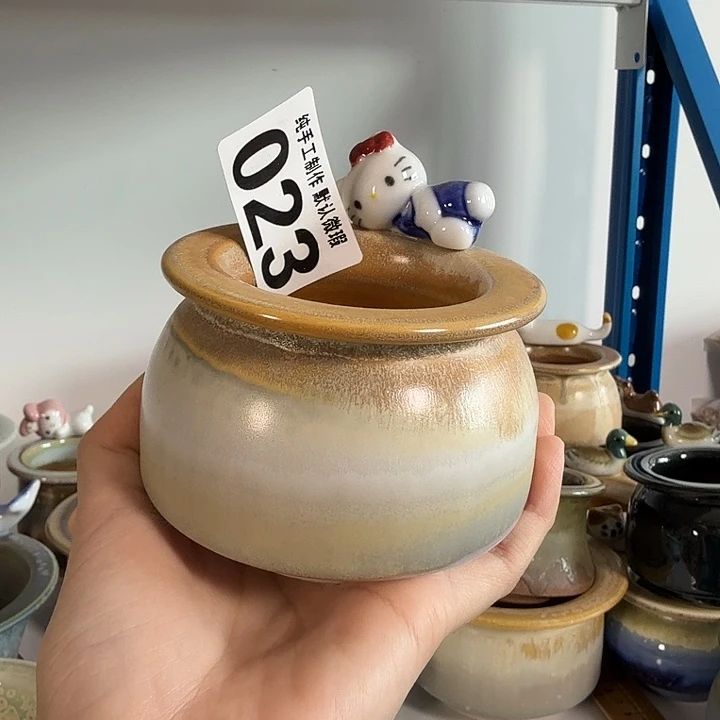 景德镇手工陶瓷盆 口6