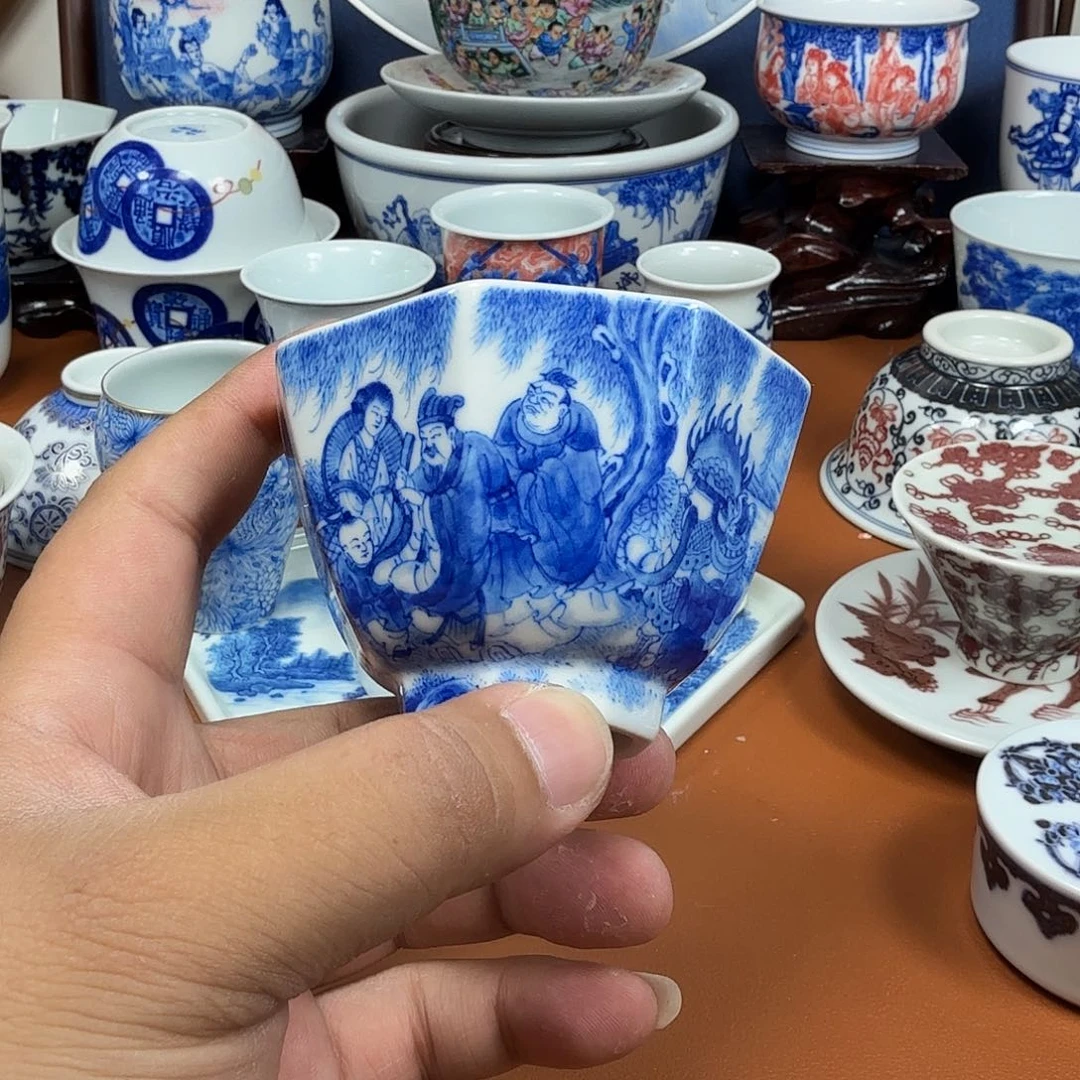 杯子柴*景德镇全手工手绘陶瓷