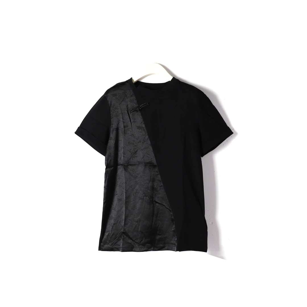 夏季简约新中式百搭纯色T恤短袖15SW-T104