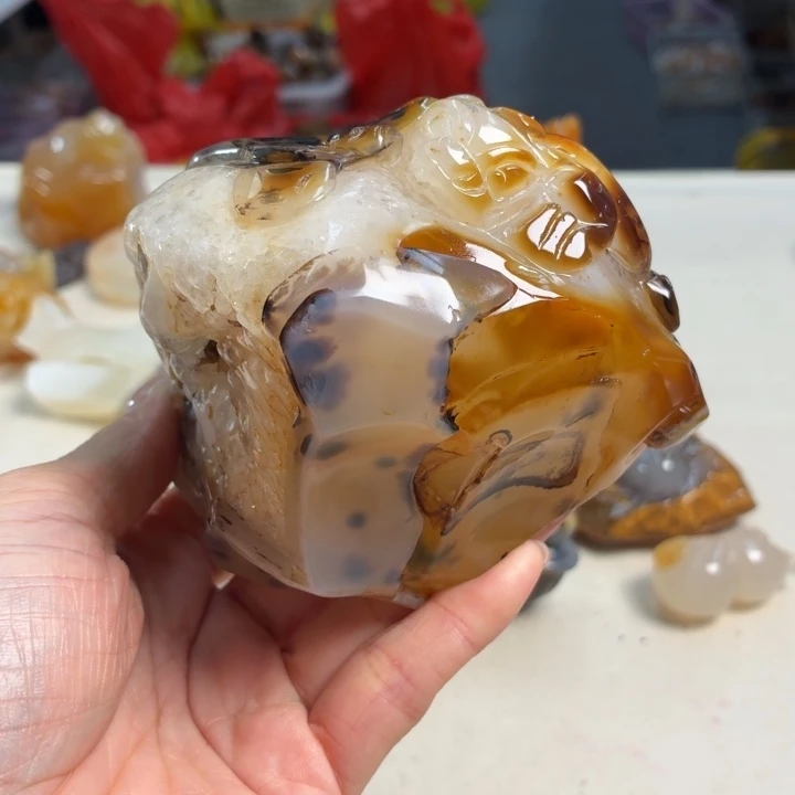 玛瑙/玉髓未镶嵌吊坠(不含链)