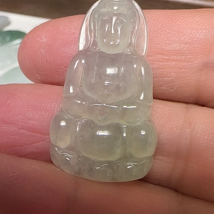 翡翠未镶嵌颈饰7号观音