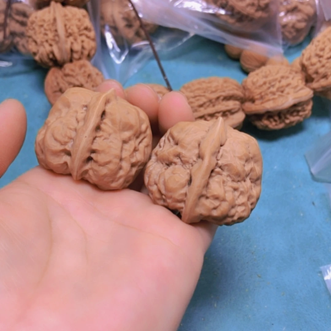 【闪购商品】把件核桃40蛤蟆头一帆风顺修尖