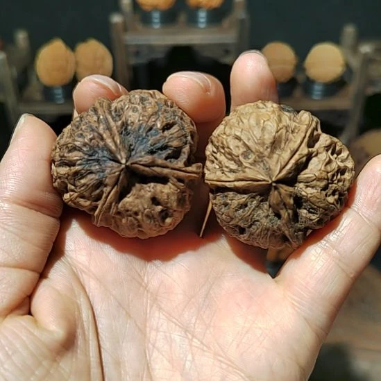 文玩核桃把件福利三棱正奔沉手39尺