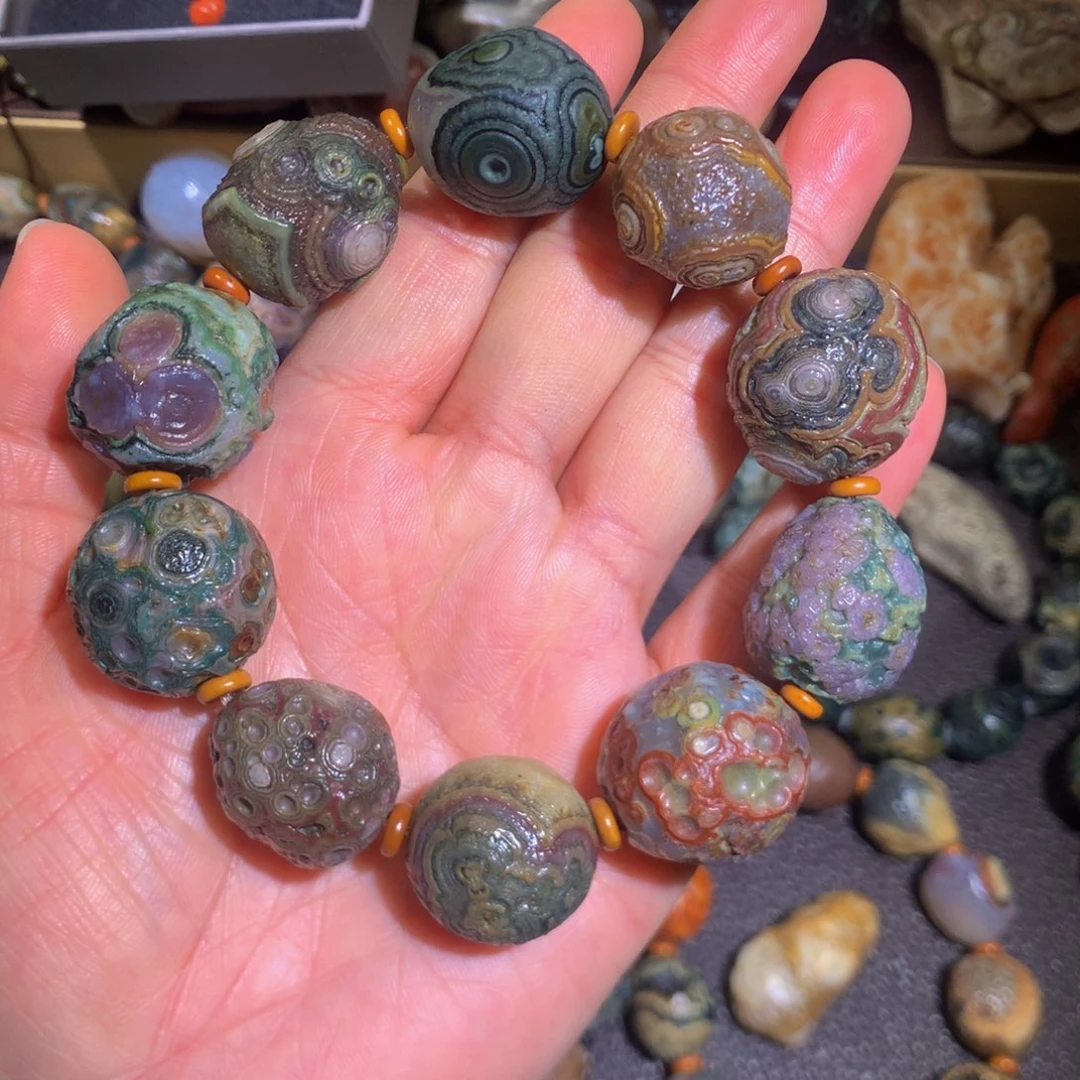 石材阿拉善眼睛石手串