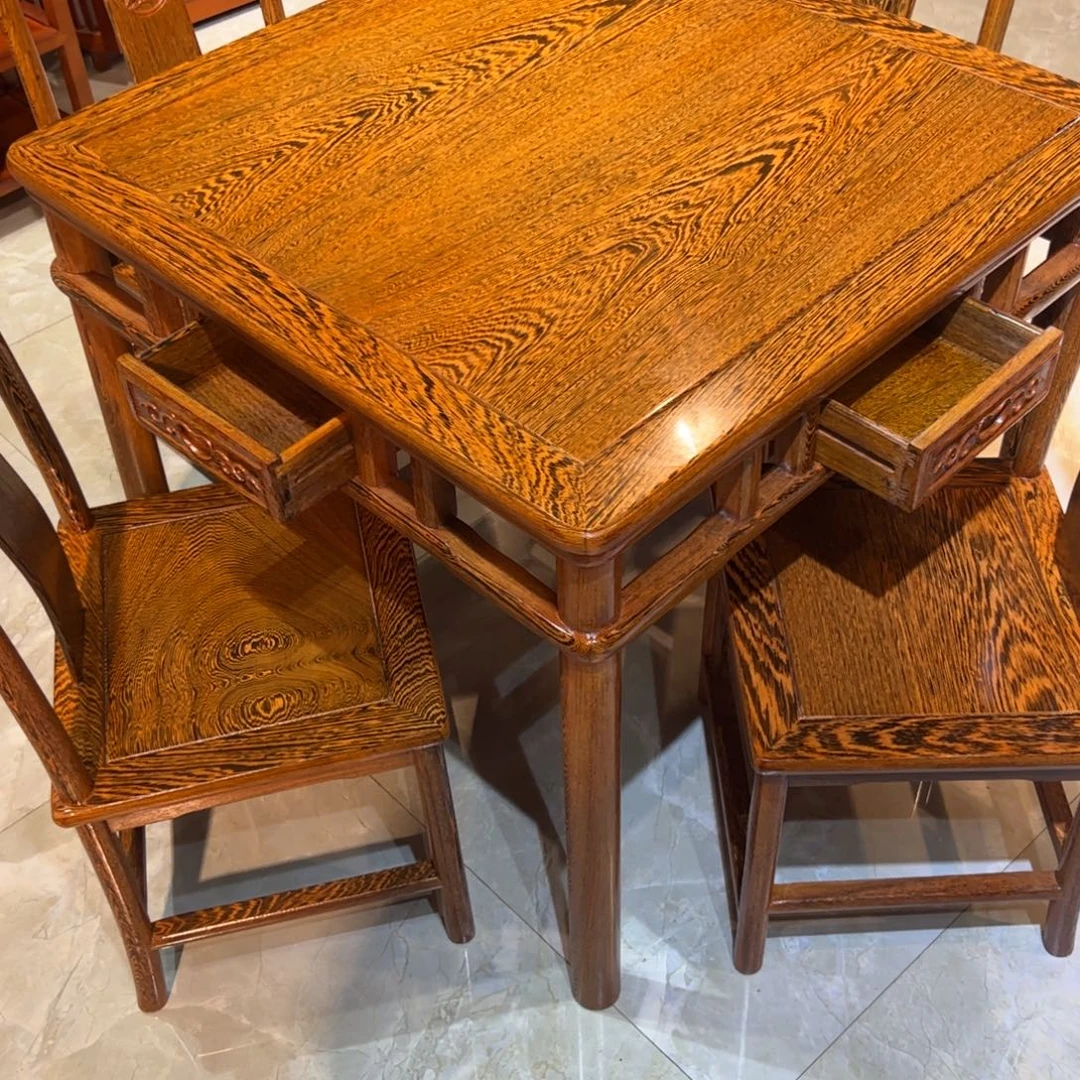 鸡翅木类成套家具78 78 68五件套