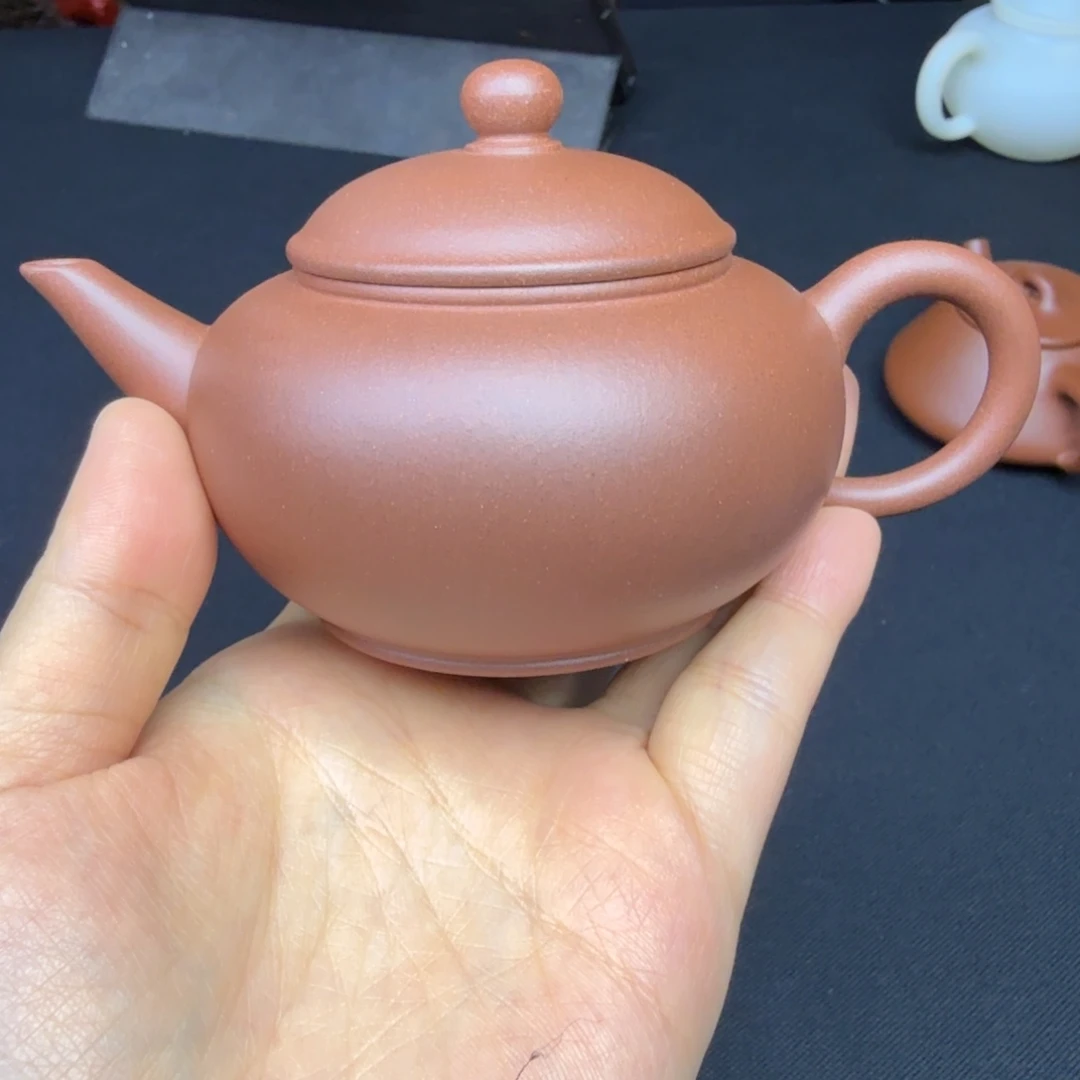 茶壶紫砂原矿紫泥点搪水平