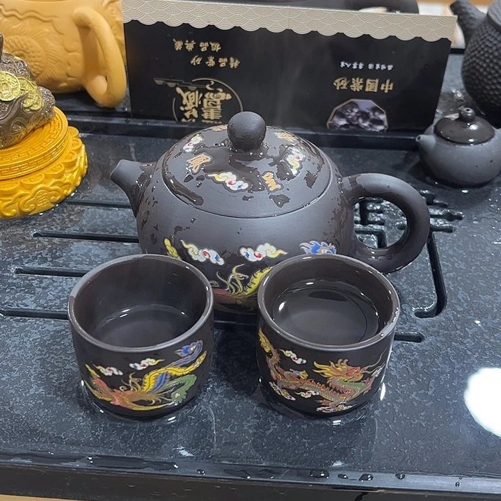 紫砂茶案紫砂壶一壶2杯