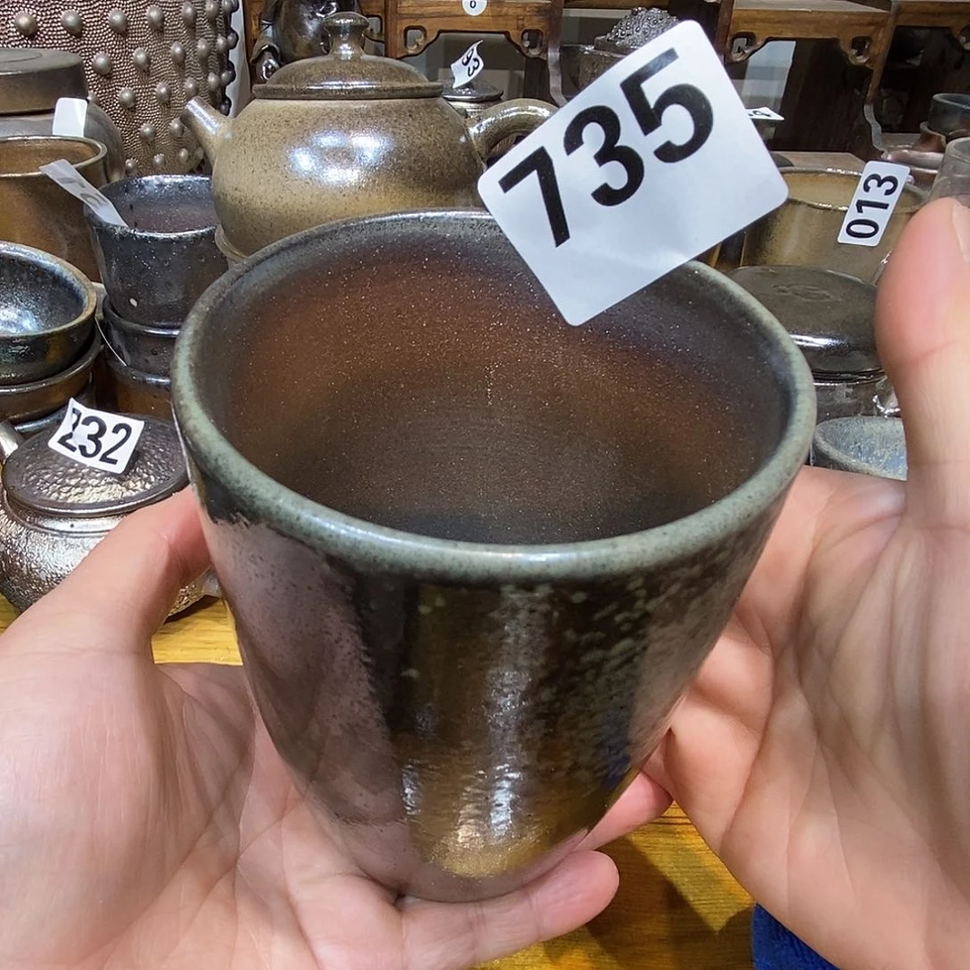 高温柴烧陶泥可乐杯