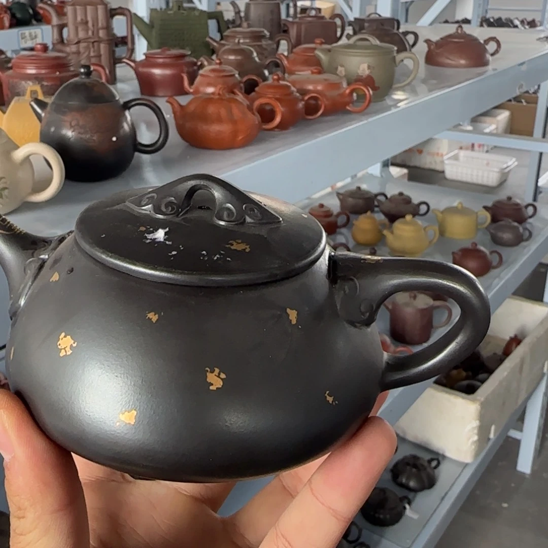 紫砂茶壶石晃如意景舟石瓢340cc