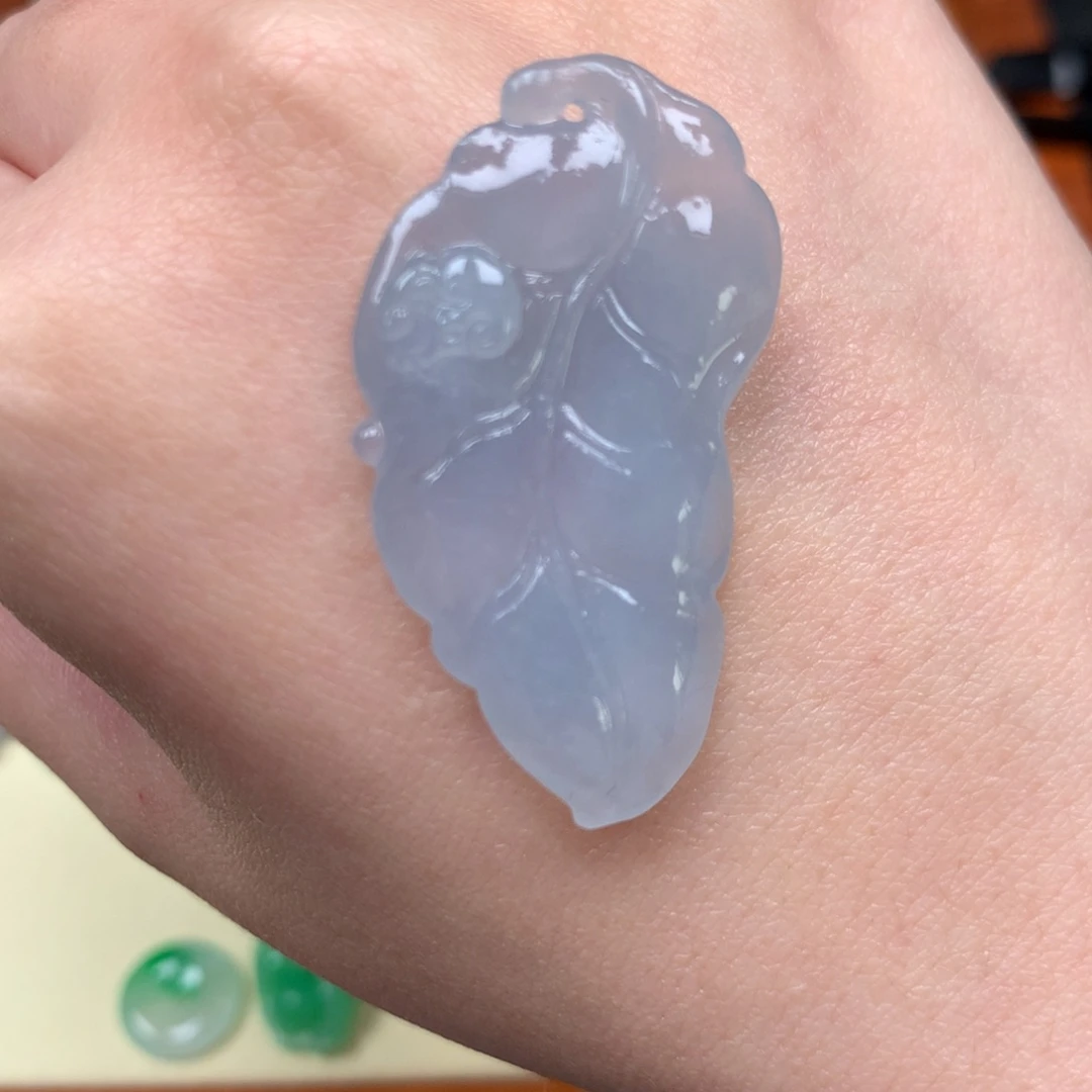 定制翡翠未镶嵌叶子