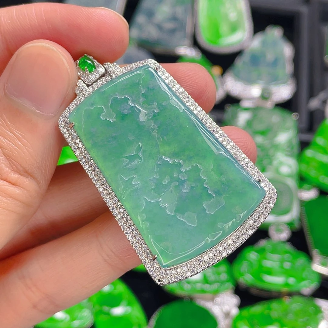 翡翠未镶嵌吊坠(不含链)