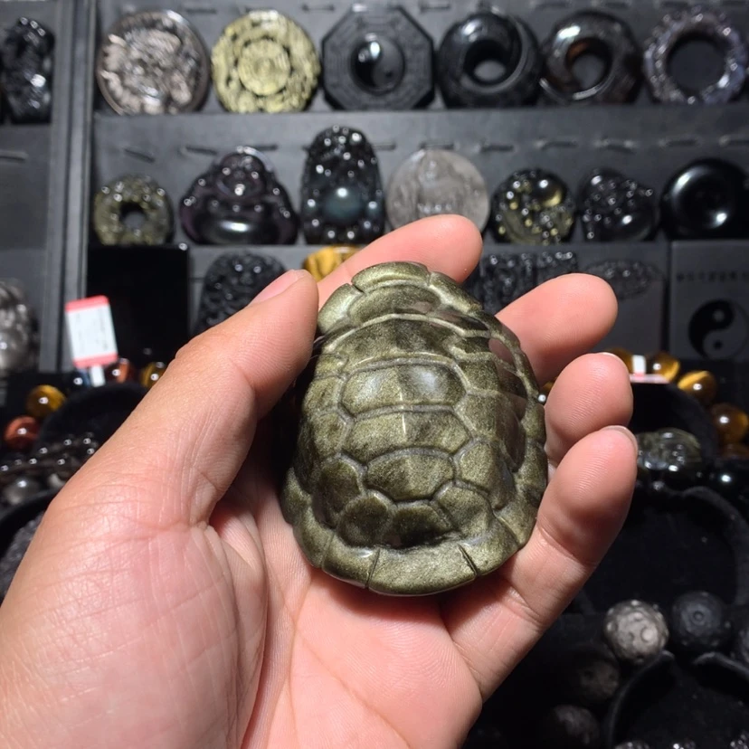 【闪购商品】黑曜岩珠宝奇石未镶嵌红*