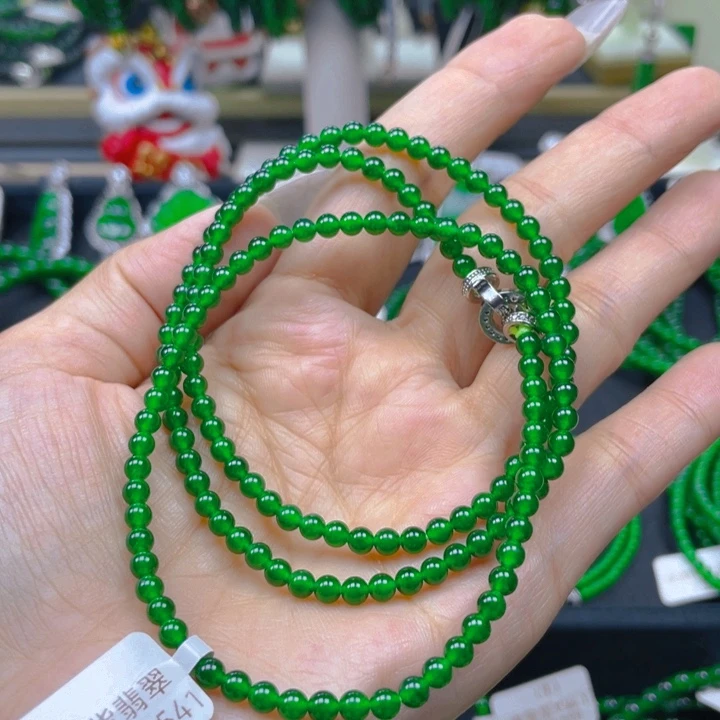翡翠未镶嵌颈饰项链4