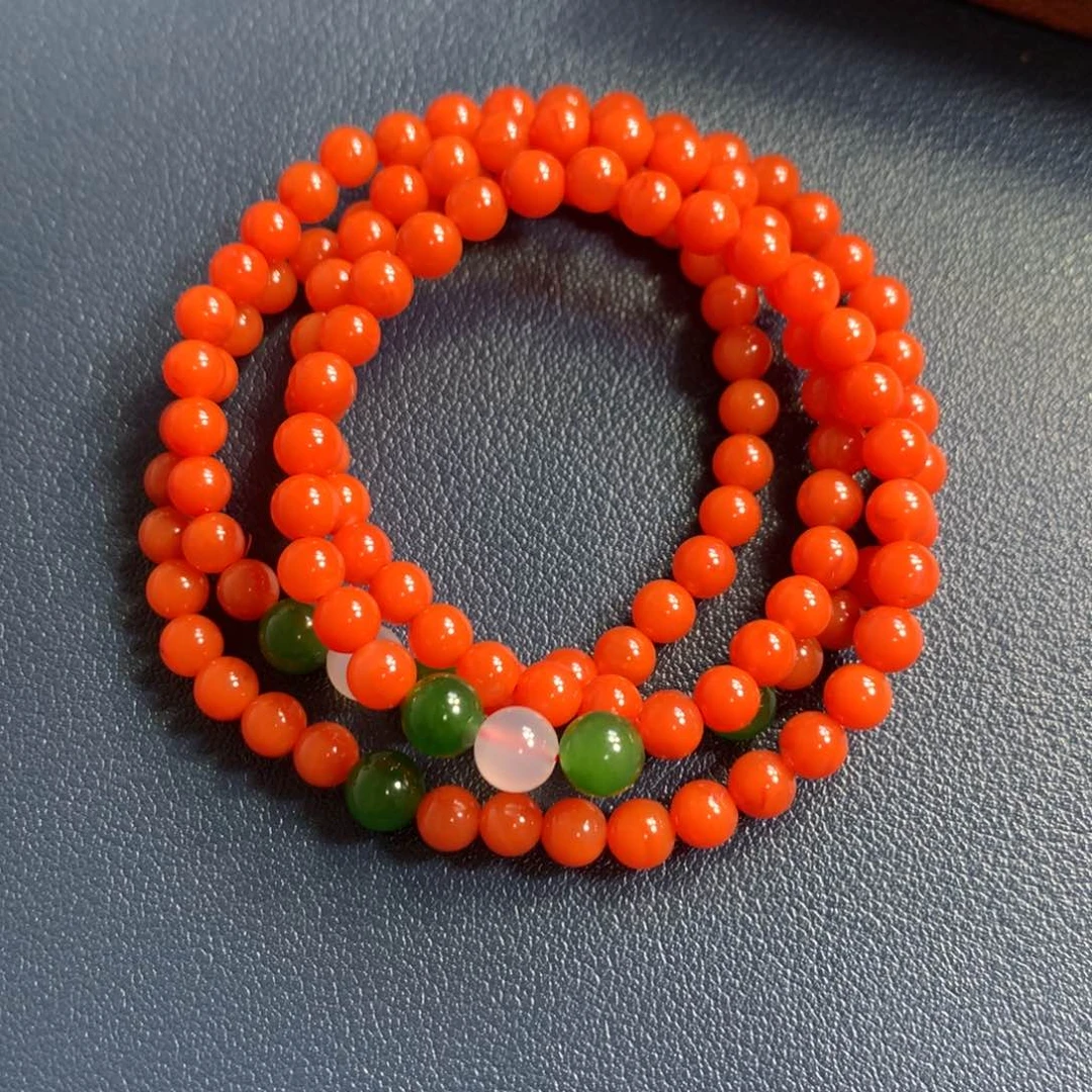 南红玛瑙5柿子红108未镶嵌