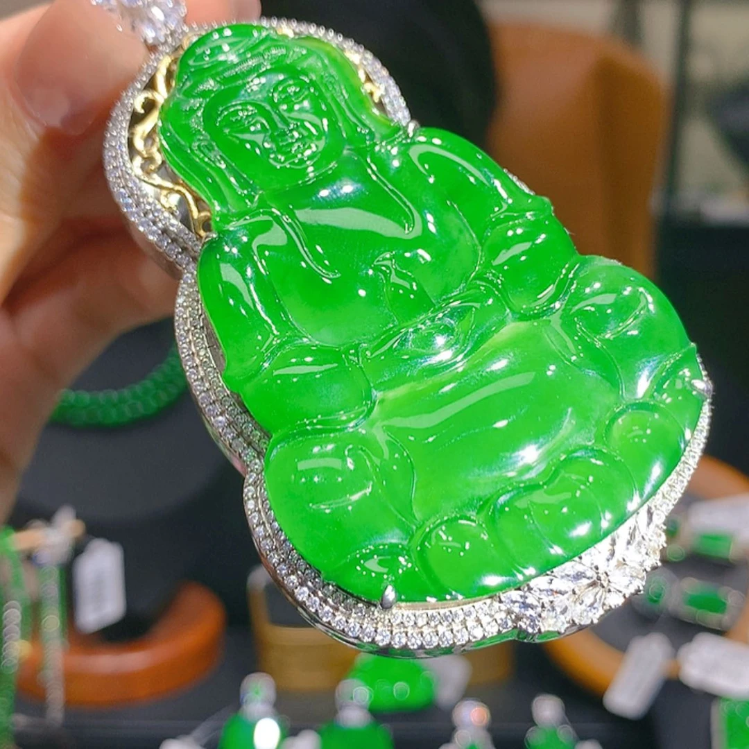 【闪购商品】翡翠银S925镶嵌颈饰3柒姐