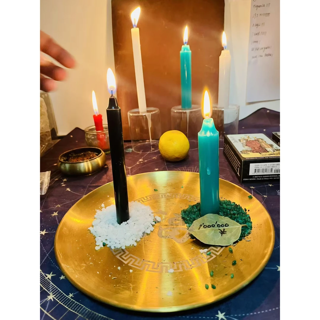 黑蜡绿蜡招财精美套装