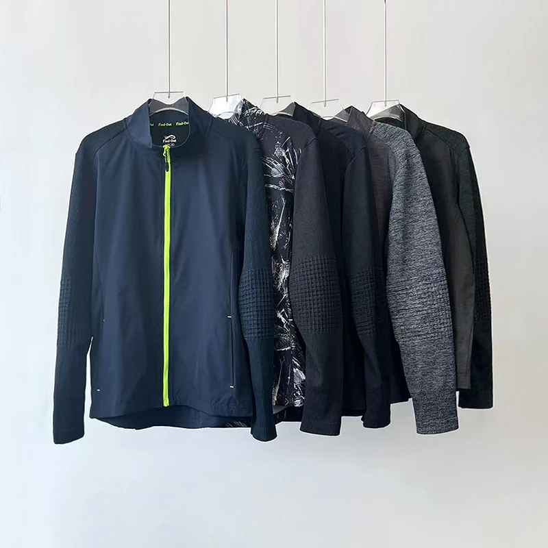 039男士日单梭织双拼面透气速干外套