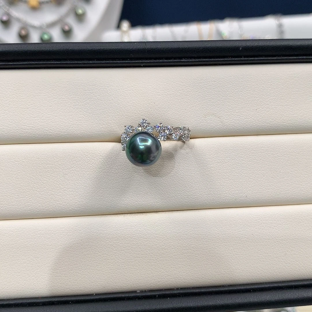 海水珍珠银S925镶嵌颈饰深海呼吸