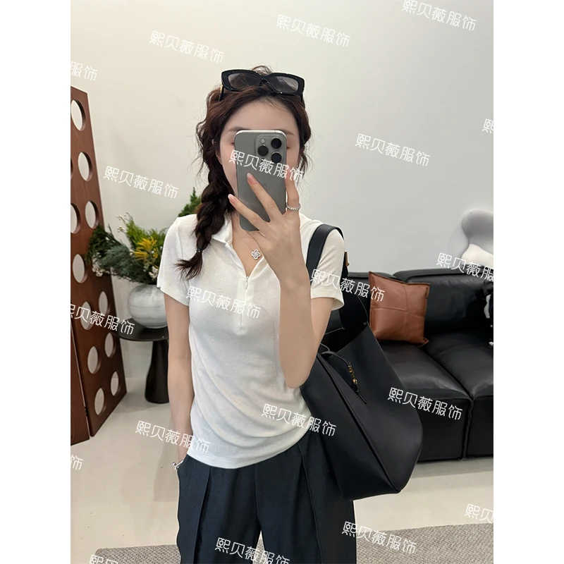 【只出不进-浮浮款】绵羊毛连帽半拉链简约中长款显瘦短袖T恤 G7355