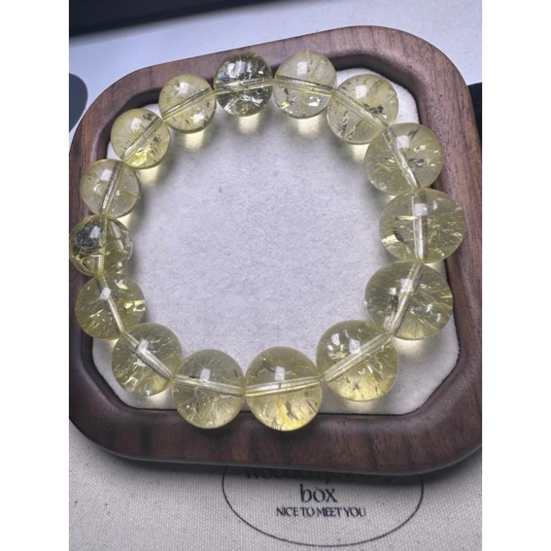 A150  卡14柠蒙黄水手串[多样性发一]