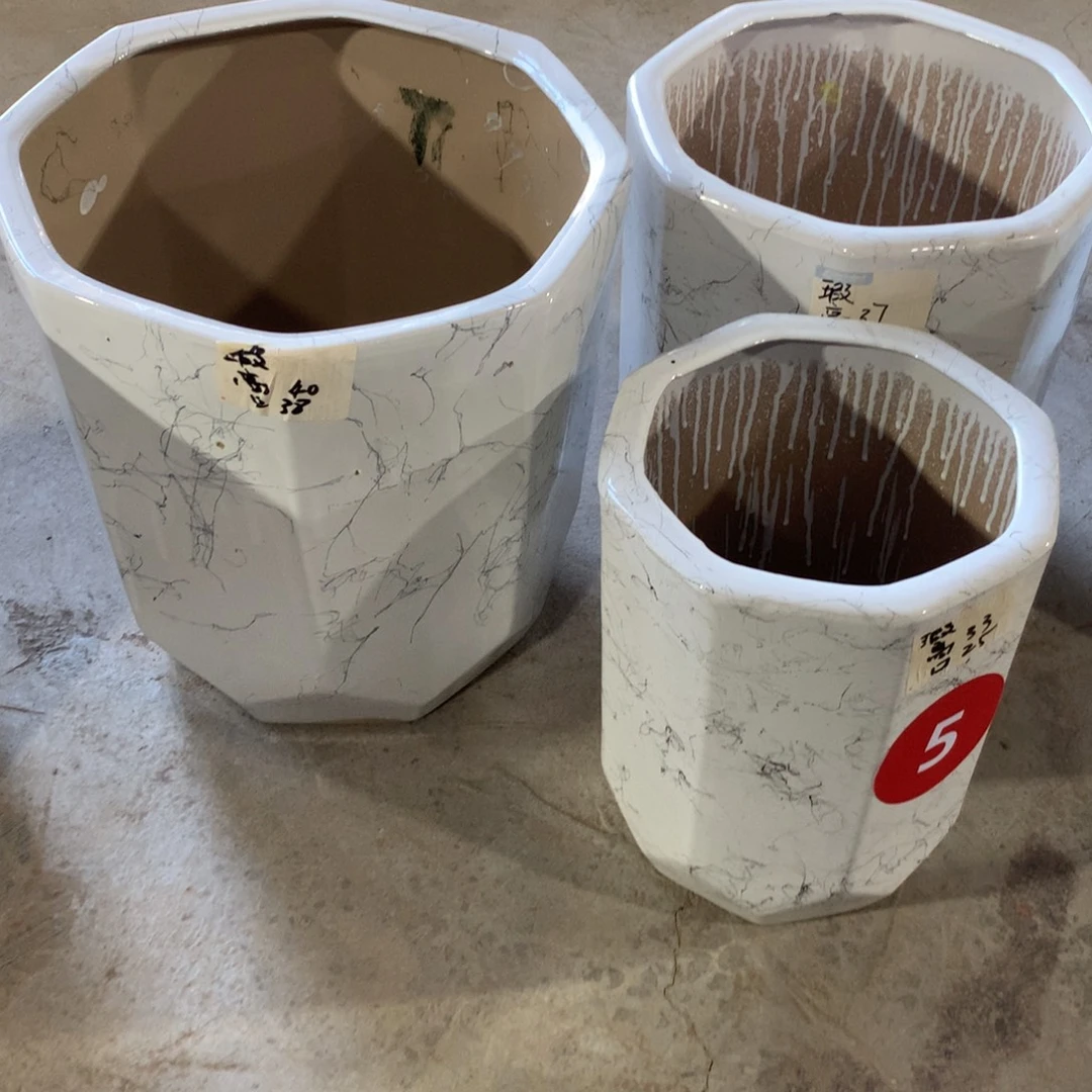 微瑕高温陶瓷花盆