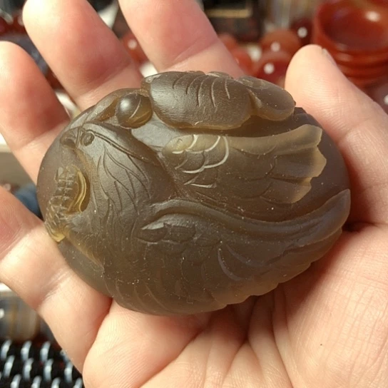 玛瑙/玉髓手把件未镶嵌