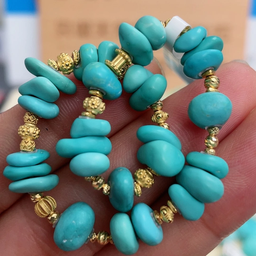 绿松石配饰18K金镶嵌