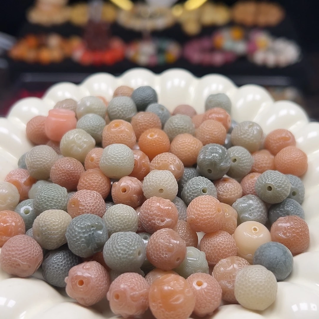 菩提根/象牙果手串微瑕卡12宝宝佛40颗