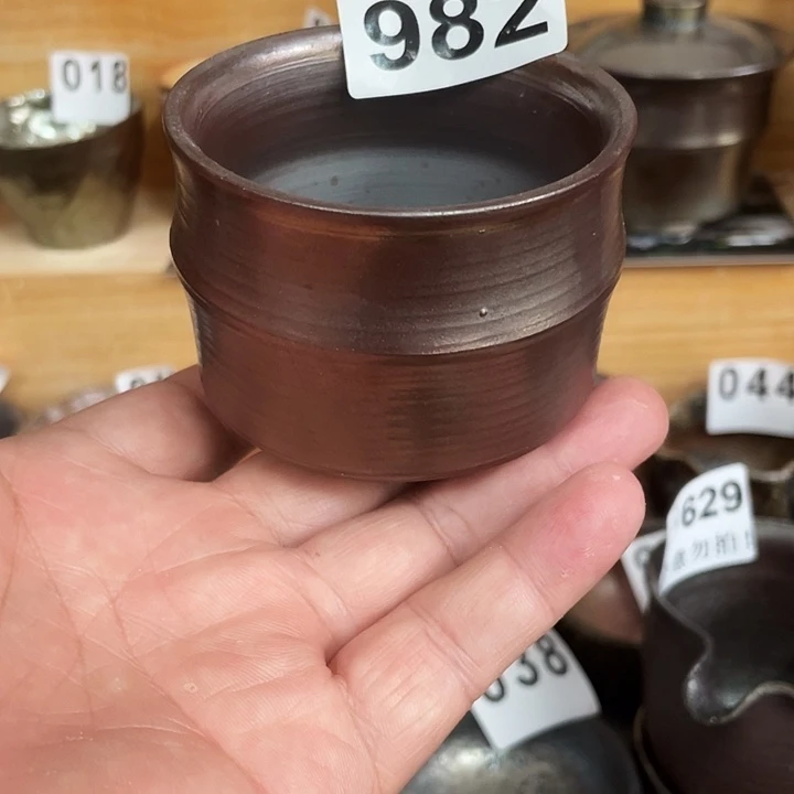 茶杯紫泥 柴烧纯手工982