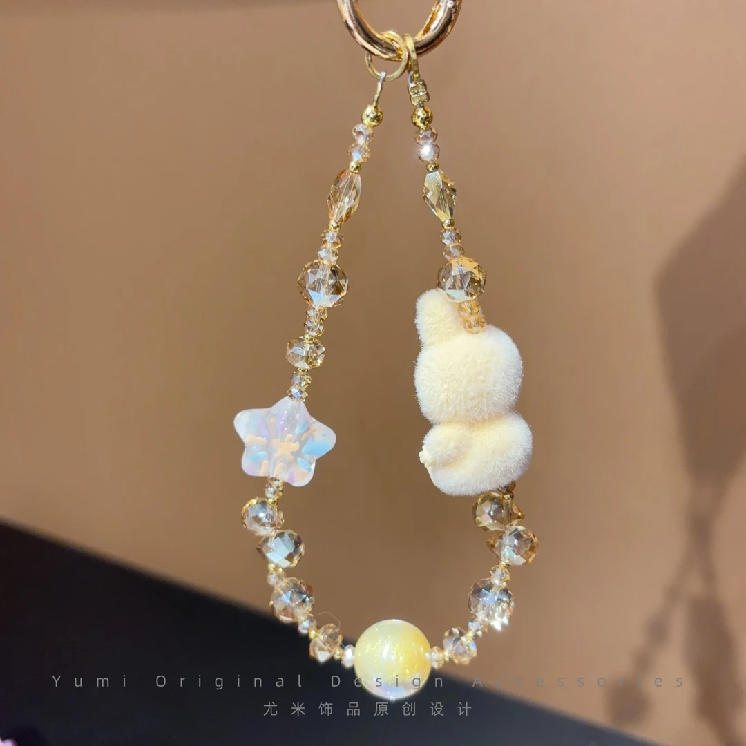 【设计师手作】尤米原创高端女款通勤百搭防丢手机挂件链绳 L3232