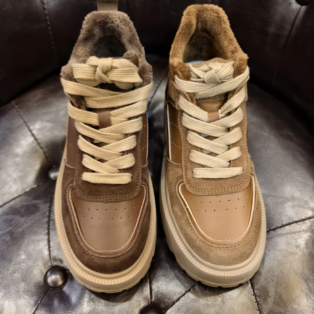 99299低帮常规厚底休闲板鞋运动保暖秋冬百搭板鞋加绒潮流