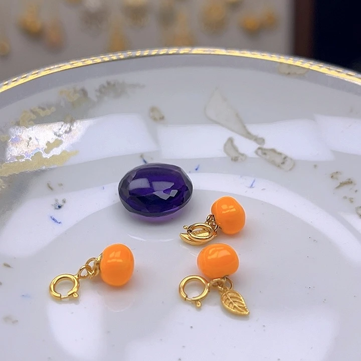 银S925镶嵌颈饰紫晶紫晶925镶嵌127