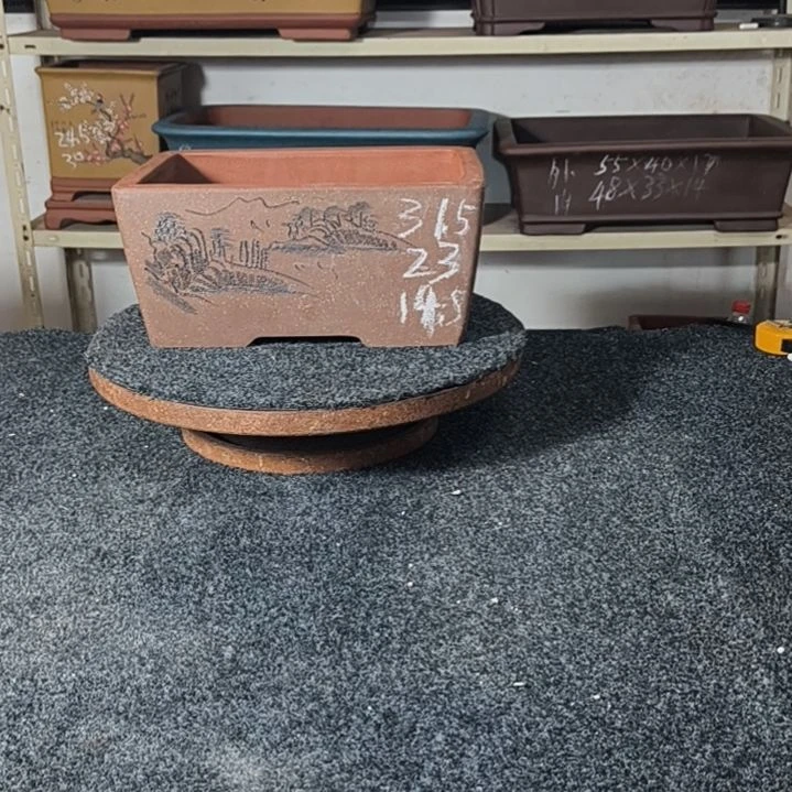 花盆紫砂豆沙色大号马槽