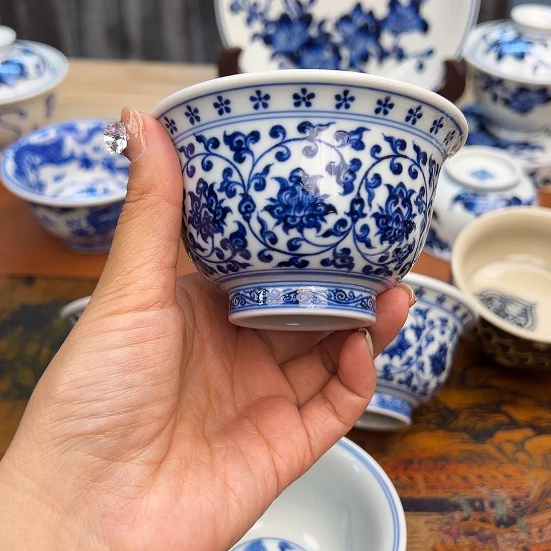 杯亮***刚景德镇手绘主人杯