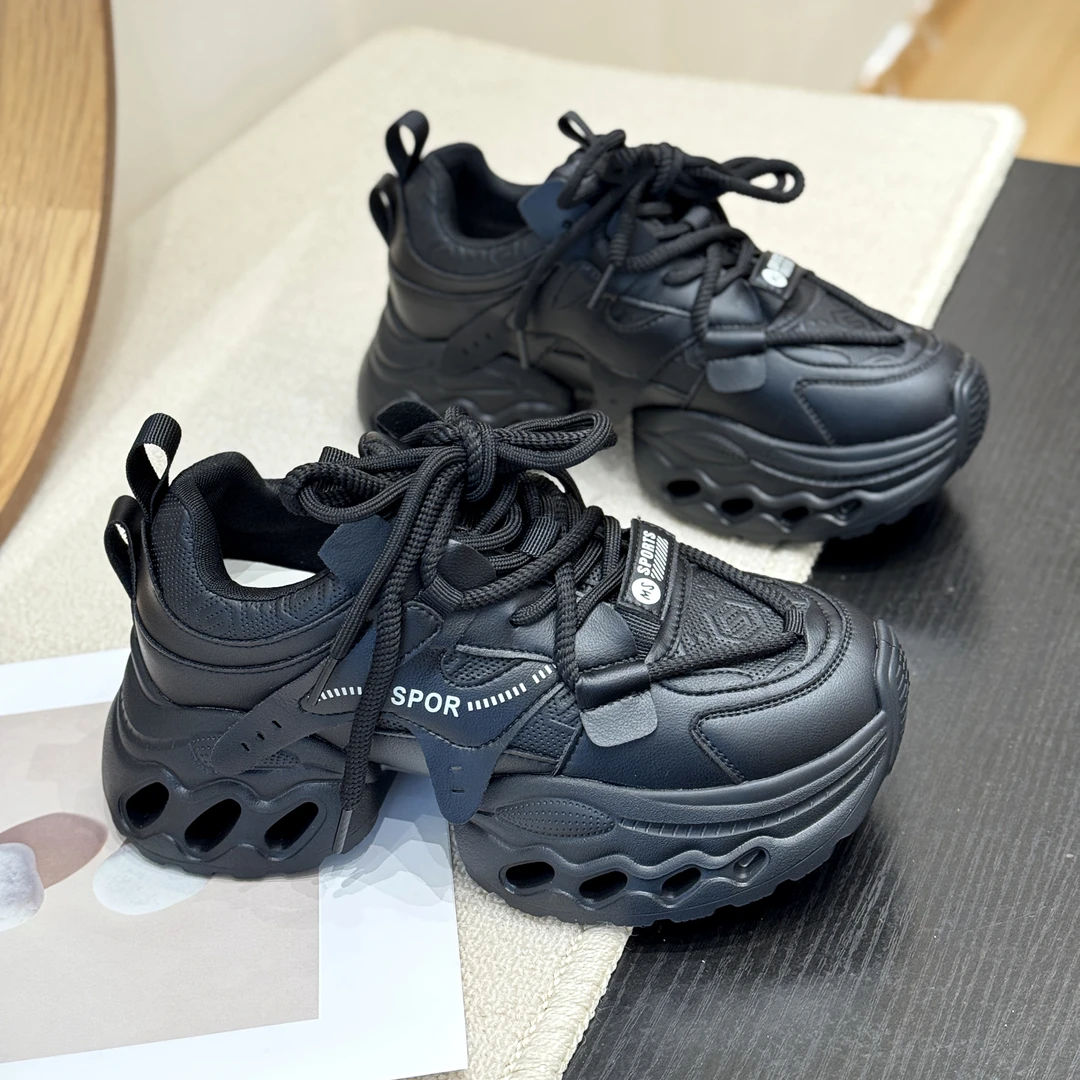 ins松糕小蛮腰潮流超火老爹鞋女2025新款秋季厚底时尚炸街运动鞋