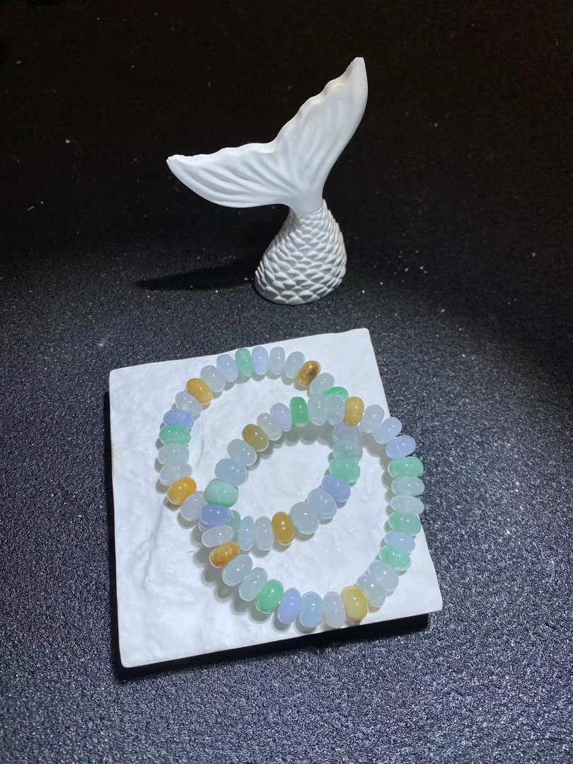 （莲花珠）翡翠手串F1486多样性发一