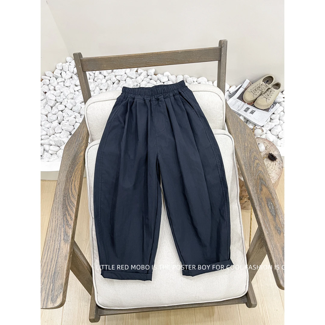 【现现】童装男童百搭休闲裤2025夏季新款儿童裤子MMK822165